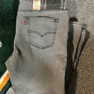 Levi's Men's Athletic Taper Fit Charcoal Jeans